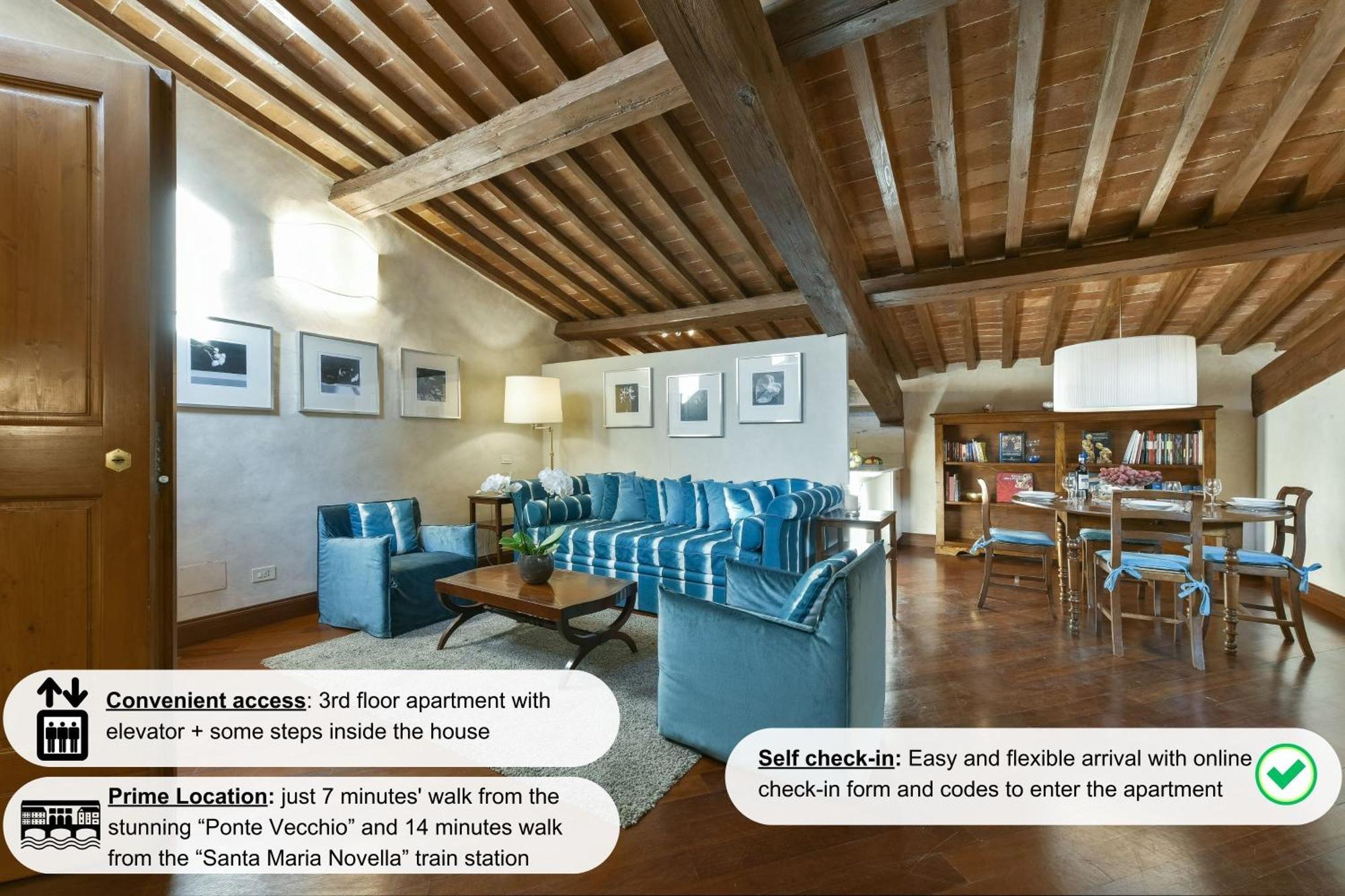 Apartment Tiepolo Romantic Penthouse In The Oltrarno Florenz